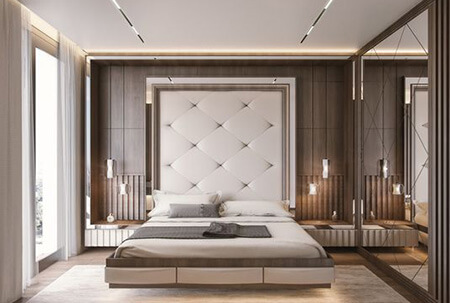 دکوراسیون دیوار پشت تخت, طراحی و دکوراسیون دیوار پشت تخت, نحوه ی طراحی دیوار پشت تخت