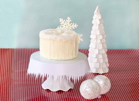 snow angel cake دستور تهیه کیک فرشته برفی زیبا