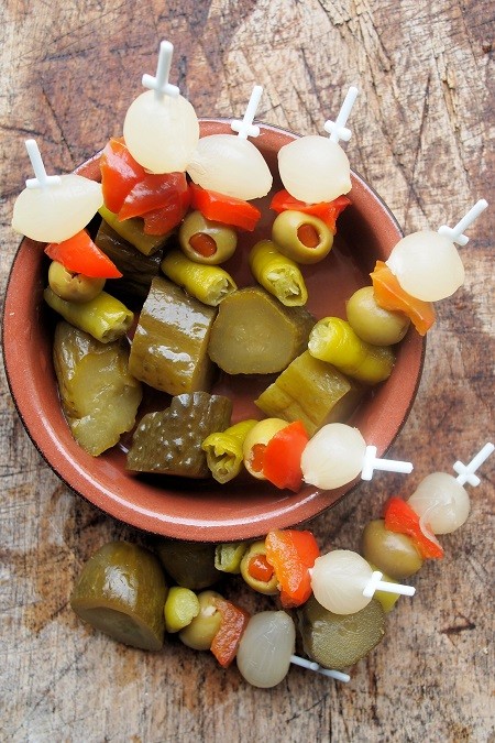 spanish pickles 1 دستور تهیه ترشی اسپانیایی